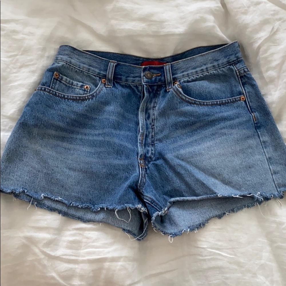 High rise Jean shorts